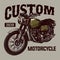 Vector of classic custom motorcycle badge