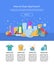Vector cleaning flat icons website page template illustration