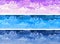 Vector cloudy sky weather banners