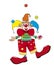 Vector clown juggler