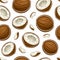 Vector Coconut Seamless Pattern