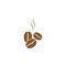 vector coffee beans template vector icon illustration