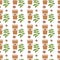 Vector coffee seamless pattern Take away paper cup