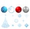 Vector collection Christmas design elements