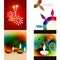 Vector collection of different types of diwali background