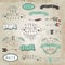 Vector Collection of hipster style words and phrases.