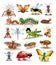 Vector collection of insects isolated on a white background