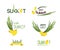 Vector collection of labels for Sukkot, Jewish Holiday. Icons and badges
