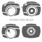 Vector collection of photography logo templates. Photocam logotypes. Photography vintage badges and icons. Photo labels.