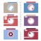 Vector collection of photography logo templates. Photocam logotypes. Photography vintage badges and icons. Photo labels.