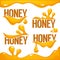 Vector collection of pure honey bright and shine logo, stickers, emblems an