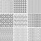 Vector collection of repeating grunge textured sketch patterns