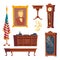 Vector collection - white house, oval office furniture