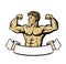 Vector color bodybuilder