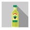 Vector color flat olive oil bottle