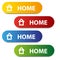 Vector color home buttons