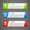 Vector color paper option labels