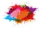 Vector color splatter paint background design. Vector illustration design