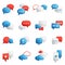 Vector Colored Chat Bubbles