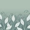 Vector Colored Floral Layout with Leaves