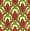 Vector colored seamless oriental national ornament, background. Endless ethnic floral pattern of Arab peoples.