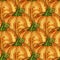 Vector Colored Seamless Pattern with Decorative Pumpkin