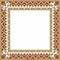 Vector colored square classic Greek meander ornament.