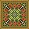 Vector colored square national Indian patterns.