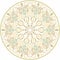 Vector colored Turkish classical circle ornament