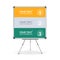 Vector colorful board. Option banner