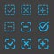 Vector colorful confirm icons set