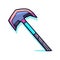 Vector of a colorful hammer with a vibrant pink and blue handle