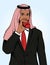 Vector colorful illustration of Arabic businessman drinking a coffee.