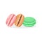 Vector colorful macarons isolated on white background 2