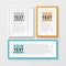 Vector colorful picture frame option banner