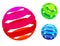 Vector colorful sphere icons