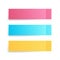 Vector colorful sticky notes set, post stickers with shadows isolated on a white background. Multicolor paper adhesive tape,