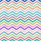 Vector Colorful Zigzag Stripes Texture in White Background
