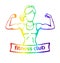 Vector colourful Fitness club logo with female silhouette