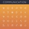 Vector Communication Line Icons