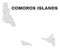Vector Comoros Islands Map of Dots