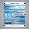 Vector company banners with blurred backgrounds