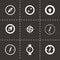 Vector compass icons set