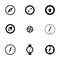 Vector compass icons set