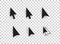 Vector computer arrow cursors icons