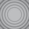 Vector Concentric Grey 6 Circle. Grey Background.