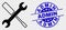 Vector Configuration Tools Icon and Distress Admin Stamp