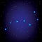 vector constellation of Big Dipper