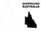 Vector Contour Dotted Map of Australian Queensland with Caption