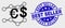 Vector Contour Financial Trends Icon and Distress Best Seller Watermark